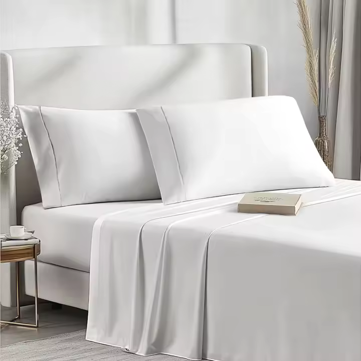 Sábana cama 135 verano, Ropa de cama transpirable, Juego de sábana, sábana bajera, sábana plana y funda para almoahda, sábana cama poliester - 1