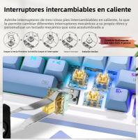 TECLADO MECÁNICO GAMING REDRAGON KS82-B USB RGB 82 TECLAS Layout Hot-Swap Compacto Para PC Laptop Conexión Wired Multicolor - details 6