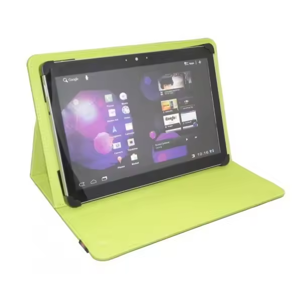 Funda Universal para 9-10 Pulgadas Tablet  con Soporte（Viene con 4 tiras de velcro móviles）, Carcasa Protectora con Soporte para Pantalla Táctil de 9" 10.6"(9.7/10/10.1/10.2/10.3/10.4/10.5/10.6/11 Pulgadas),tamaño máximo： Longitud: 27CM. Ancho: 18 CM - 1