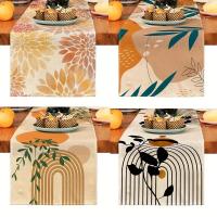 1pc Corredor De Mesa De Lino Bohemia Para Plantas Decoración De Comedor Y Cocina Hogar Hecho De 100% Lino Estilo Simple - details 0
