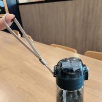 Botella Deportiva De 800ML Con Tapa Y Pajita a Prueba De Fugas Ecológica Para Exteriores Sin BPA Reutilizable Lavable - details 2