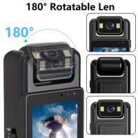 Cámara de acción portátil Full HD 1080P - Grabadora de vídeo portátil con batería de polímero de litio de 1200 mAh, carga dual USB, diseño de clip, grabación de audio y vídeo con un solo clic, tarjeta SD no incluida - details 5
