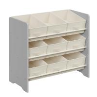 Estantería Infantil para Juguetes con 9 Cajas de Almacenamiento de Tela No Tejida - Espaciosa y Organizada, 29.5x62.5x60 cm - details 6