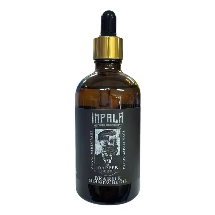 IMPALA - ACEITTE BARBA 100ML ARGAN DAPPER SERIE BEARD MOUSTACHE OIL, SUAVIZANTE Y NUTRITIVA PARA BARBA Suaviza Y Fortalece La Barba Y El Bigote - Aceite argan Hombre - 1
