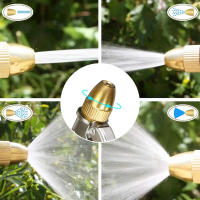 Pistola De Rociador De Jardín Metálica De Alta Presión Para Riego De Jardín Y Limpieza De Vehículos Con Control De Flujo Variable Y Patrón De Roce Suave - details 2