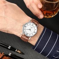 Reloj De Cuarzo Para Hombre De Cuero Y Aleación Moda Reloj De Pulsera Negocios Resistente Al Agua Estilo Casual - details 5