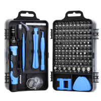 Juego De 115 Piezas De Destornilladores Magnéticos De Precisión Multiusos Herramientas Para Reparación De Computadoras Y Teléfonos Caja De Herramientas De Mano Con Mango Tipo De Cabeza De Tornillo: TORX HEX Square Socket Pozidriv Y-Type 5-Point Spanner - details 1