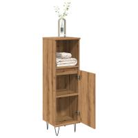 vidaXL Armario de baño madera contrachapada 30x30x100 cm en color Roble Sonoma/Madera antigua/Roble artisan y más | almacenamiento funcional diseño moderno para baño dormitorio sala - details 2