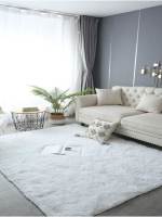 Carpetas Suaves De Pelo Negro Para Sala De Estar Y Dormitorio Alfombra Moderna Para Hogar Decorativa Para Pisos Y Camas - details 1