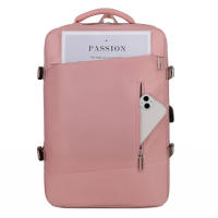 Bolsa de viaje expandible de gran capacidad con varios colores disponibles para computadora portátil de viaje, mochipa para Pareja with Carga USB para helbres y Mujeres. - details 35