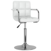 vidaXL Silla de comedor de cuero sintético en color Blanco/Negro | cómodas modernas ergonómicas para comedor cocina salón hogar - details 0