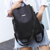 Nueva Mochila Multifuncional Para Mujeres Casual De Nylon Color Sólido Escuela Bolso De Viaje Con Correa Desmontable Para Niñas - details 4