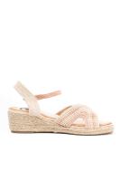 Lyla Wang alpargatas cuñas bajas de esparto mujer diseño crochet con plataforma - details 9