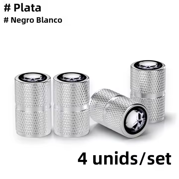 Tapa De Válvula De Neumáticos Metálica Para Coches Camiones Bicicletas Y Motocicletas Accesorios De Decoración Compatible - 1