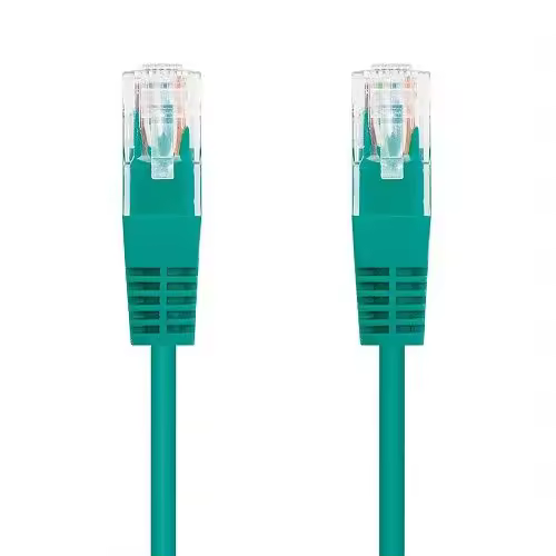 Cable de red UTP CAT5E 0.50 M Verde - 1