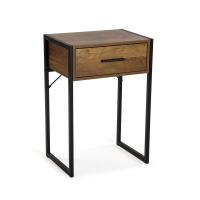 Mesita de Noche Versa con Cajón en Madera y Metal - details 3