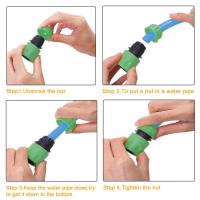 Conector Rápido De Jardín Tubo De Manguera ABS 1/2" Fin De Doble Hembra Adaptador Extensor Para Conector De Agua De Jardín - details 10