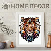 Rompecabezas De Madera 3D De Animal Tigre Rey Para Adultos Hombres Y Mujeres Decoración Personalizada Para El Hogar Alivio Del Estrés Entretenimiento Interactivo Festivo - details 3