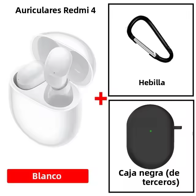 Xiaomi Redmi Buds 4 TWS Auriculares Inalámbricos Con Cancelación De Ruido Activa Micrófono Bluetooth Resistente Al Agua Para Deporte Y Gaming - 1