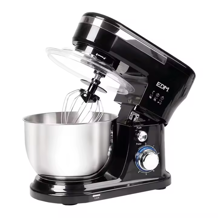 Batedeira amassadeira 1000w com taça de inox 4l edm - 1