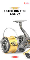 Carrete De Pesca DEUKIO Potente 20KG Para Agua Salada 8000 10000 12000 Long Shot Surfcasting Carrete De Spinning Para Oceano Río Y Lago - details 0