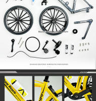 Mini Modelo De Bicicleta De Aleación 1:8 Con Estante De Estacionamiento Metal Diecast Regalo Para Niños Juguete De Simulación Azul Bicicleta De Montaña Para Niños Y Adolescentes - details 4