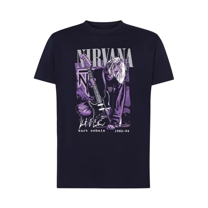 Kurt Cobain 82 - Nirvana - Camiseta Unisex - música Rock - algodón premium - 1