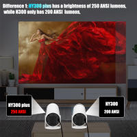 Proyector DITONG Hy300plus 4K Android 11 Dual Wifi6 250 ANSI Allwinner H713 BT5.0 1280*720 Enfoque Electrónico Para Cine En Casa - details 1