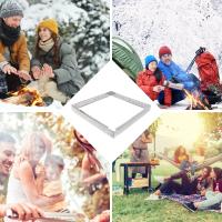 Escudo Antiviento Para Estufa De Gas Portátil Para Camping Y Picnic Con Soporte De Acero Inoxidable Desmontable Y Durable Para Cocinar Al Aire Libre - details 3