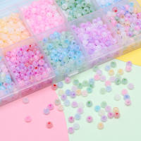 Set De 1 Bag De 4mm Cuentas De Vidrio Para Ojos De Gato Para Fabricación De Joyas Regalo De Cumpleaños DIY Manualidades - details 2