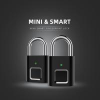 Cerradura De Huella Dactilar Inteligente Recargable Por USB Adecuada Para Armarios De Escuela Y Equipaje Cerradura De Dedo Con Reconocimiento Facial Material De Aleación De Zinc - details 1