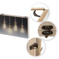 Dcasa - Tapa contador de luz o cubrecontador electricos de madera lamparas de 46x6x32 cm - details 0