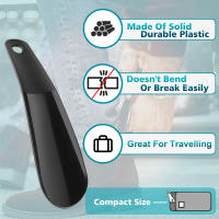 Cuchara De Zapato Mini De Plástico 7.87in Portátil Para Viajes Adecuada Para Hombres Mujeres Niños Accesorios De Zapato - details 3
