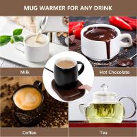 Calentador de tazas de café, calentador de tazas eléctrico con 3 configuraciones de temperatura ajustables (hasta 149 ℉) y apagado automático, calentador de bebidas eléctrico para cacao, té, leche, bebidas - details 4