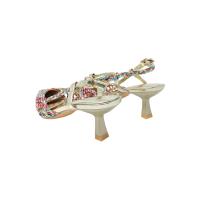 Eva Zorteon-Sandalias de tacón (6cm)  caladas con puntera , Marca Tulipano. - details 10