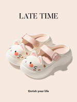 Pantuflas Capibara, Lindas sandalias anticolisión con Punta Cerrada para Mujer, de Verano, versátiles, de moda, informales, se puede usar en Exterior, Zapatos con vaqueros. - details 2