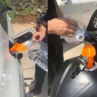 Funel De Estem Largo Para Automóvil Herramienta De Rellenado De Gasolina Y Aceite Para Motor De Motocicleta Y Taller De Automóviles Accesorios De Auto Color Orange - details 5