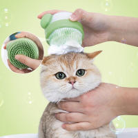 Cepillo De Baño Para Perros Y Gatos Con Dispensador De Shampoo De Silicona Suave Cepillo De Masaje Para Animales De Compañía Herramienta De Aseo Para Mascotas - details 8