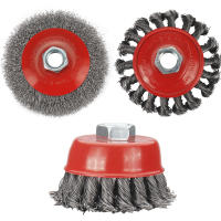 Escobilla De Acero Torcido Para Rueda De 75/95/100mm M14 Herramienta Rotatoria De Eliminación De Pintura Abrasiva Para Amoladora De Ángulo - details 7