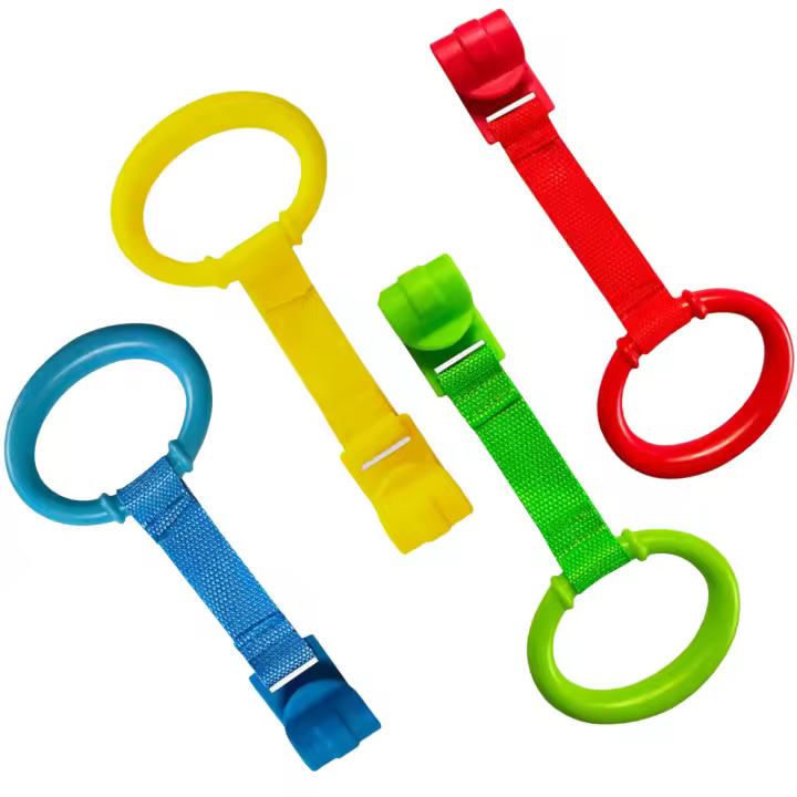 Anillas Para Cunas y Parques | 4 Piezas Para Agarres Parque Infantil Que Ayudan a Asperver a Ponerse de Pie Fácilmente | Gift Ideal De Anillas Para Parque Cuna. - 1