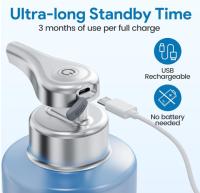 ALACRIS Dispensador de Jabón 320ML Automático Batería incorporada, libre de óxido，impermeable,dispensador gel hidroalcoholico USB Recargable para Hogar, Oficina, Baño, Cocina - details 1