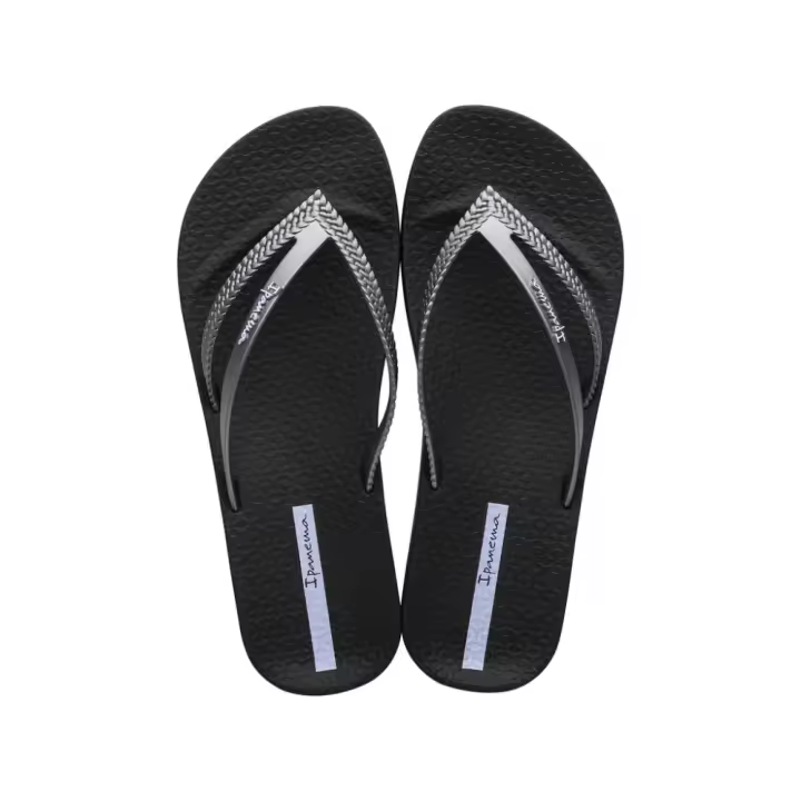 Chanclas de agua mujer IPANEMA 82840AG720 ESCLAVA BEACH DOBLE TIRA BLACK/SILVER 35830 25V - 1