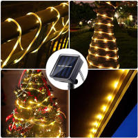 Luz De Cuerda Solar Para Jardín Navidad Decoración De Frontera De Árbol Camino 200/100/50LED Luces De Hadas Exteriores - details 0