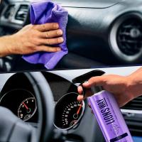 LIONSWAY RecoverBrill 500ml – Limpiador Interior Coche, Sin Silicona, Aroma Floral, Acabado Satinado + Bayeta - details 0