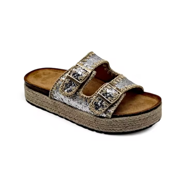 Calzados soraia, sandalias cuña con plataforma de yute, para mujer uso casual, ideal para un look de verano, Vacación Elegante De moda Bohemio Vacación De moda Guay Moda Oriental Elegante Trenzado Plain Bohemian Vacation Bohemio - 1