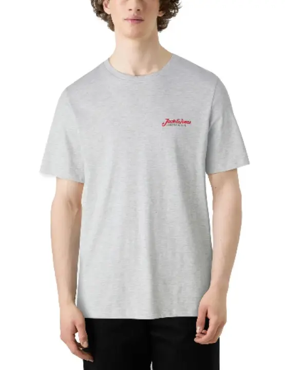 Camiseta Jack&Jones Erik gris manga corta para hombre - 1