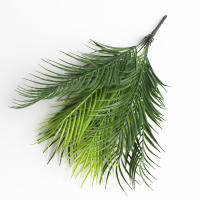 Planta Artificial De Palma Tropical De 52cm Con 9 Hojas Verdes Para Decoración De Jardín Oficina Y Fiesta Del Jungle Carnival - details 7