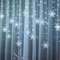 Decoraciones De Navidad 2024 Guirnalda De Luces LED En Forma De Hielo Con 8 Modos Puerta De Ventana Con Encaje Navidad 2025 EU-Plug - details 9