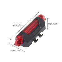 Luz Trasera De Bicicleta LED Recargable Por USB Conjunto De Luz Delantero Y Trasero Para Ciclismo Seguridad MTB Velo De Carretera Alarma Luz De Seguridad - details 4