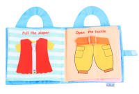 Libro De Tela Suave 3D Para Bebé Juguete Educativo Montessori Primera Edición Colorido Aprendizaje De Habilidades Básicas De La Vida Infantil - details 11